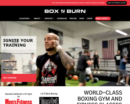 Box 'N Burn (Santa Monica) Logo